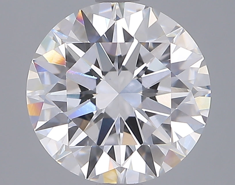 3.00 Carat Round Shaped, Excellent Cut, D Color, VVS2 Clarity, IGI Certified Lab Grown Diamond