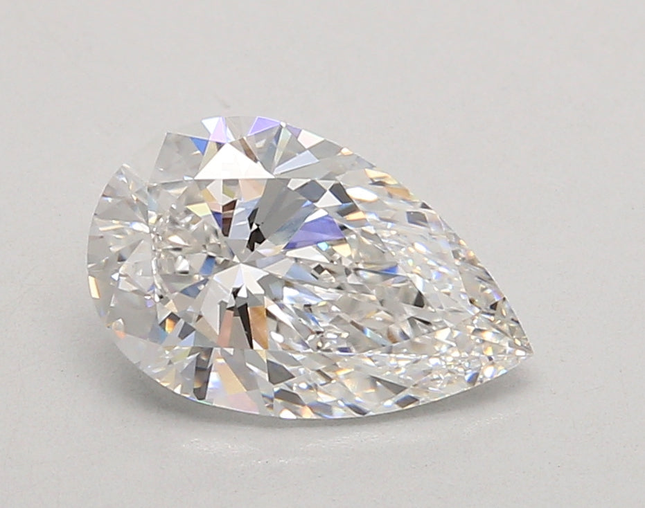 2.01 Carat Pear Shaped, Ideal Cut, D Color, VVS1 Clarity, IGI Certified Lab Grown Diamond