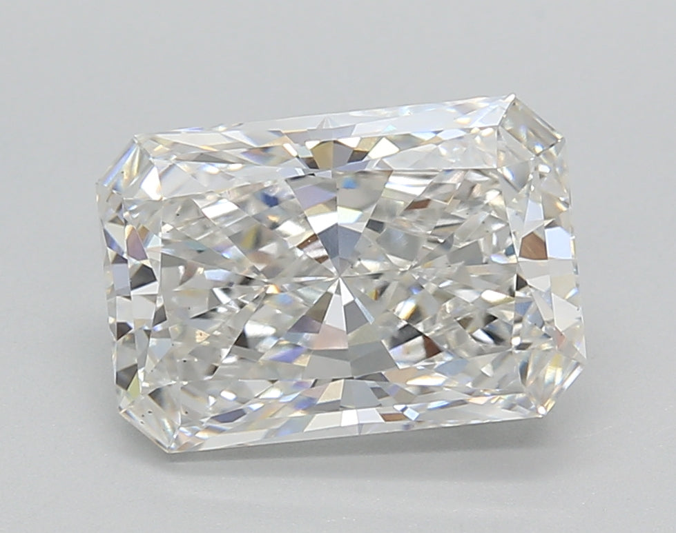 3.02 Carat Radiant Shaped, Excellent Cut, E Color, VS1 Clarity, IGI Certified Lab Grown Diamond