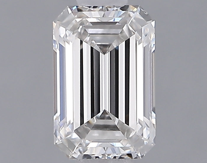 0.70 Carat Emerald Shaped, Ideal Cut, G Color, VVS2 Clarity, IGI Certified Lab Grown Diamond