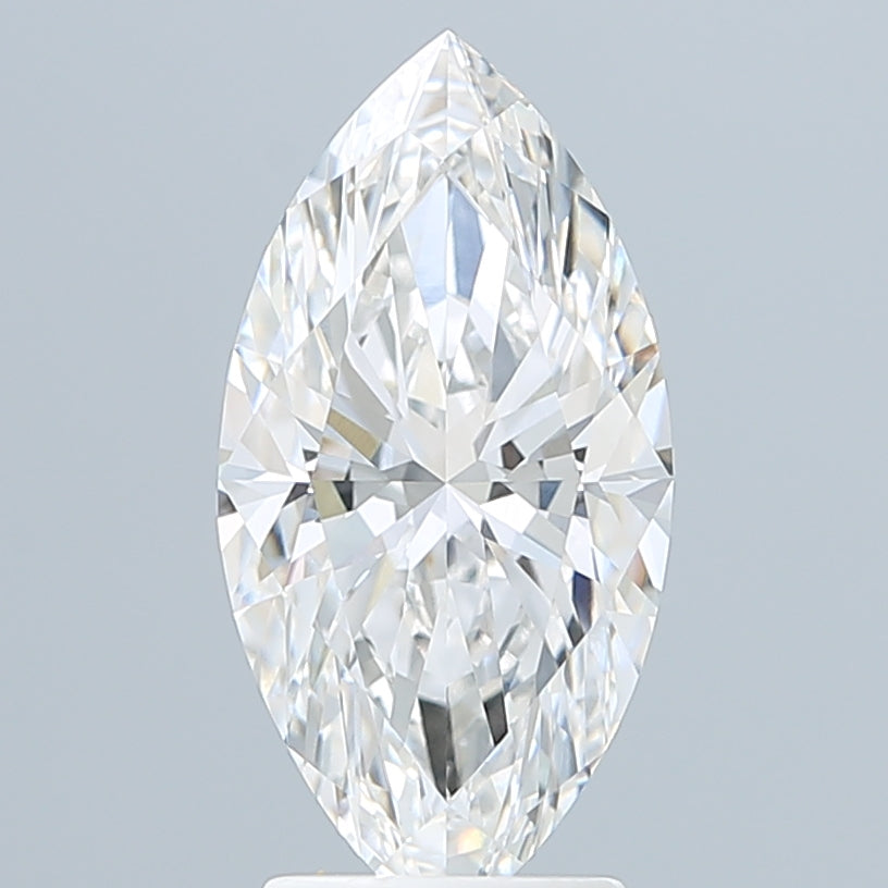 3.06 Carat Marquise Shaped, Excellent Cut, F Color, VVS2 Clarity, IGI Certified Lab Grown Diamond