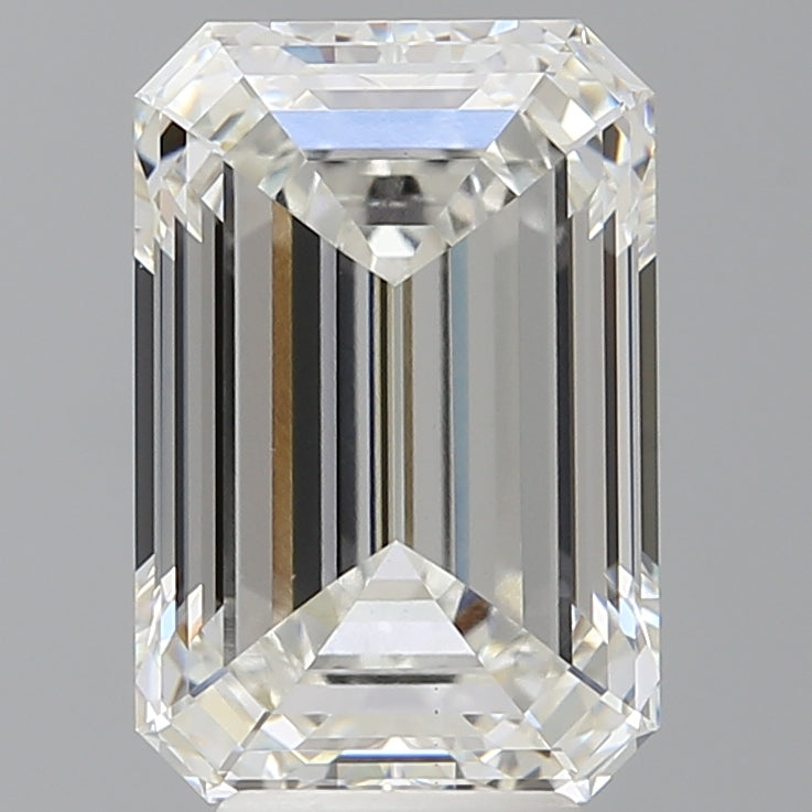 5.59 Carat Emerald Shaped, Ideal Cut, G Color, VS1 Clarity, IGI Certified Lab Grown Diamond