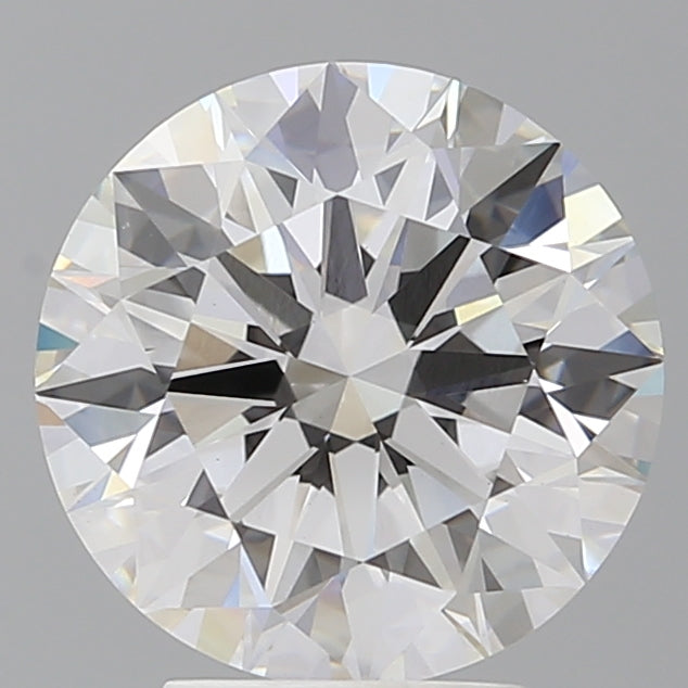 4.06 Carat Round Shaped, Ideal Cut, F Color, VVS2 Clarity, IGI Certified Lab Grown Diamond