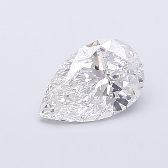 0.55 Carat Pear Shaped, Very Good Cut, D Color, VVS2 Clarity, IGI Certified Lab Grown Diamond