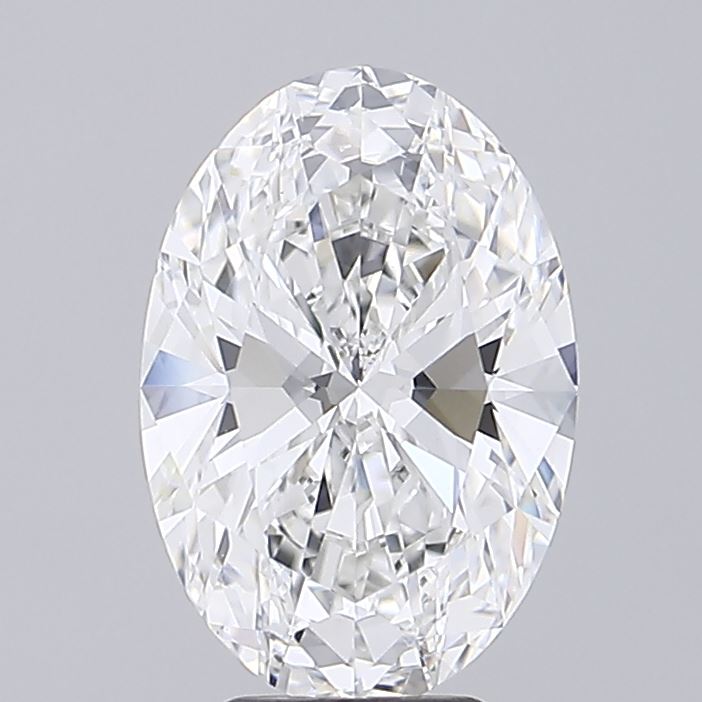 5.08 Carat Oval Shaped, Ideal Cut, E Color, VVS2 Clarity, IGI Certified Lab Grown Diamond