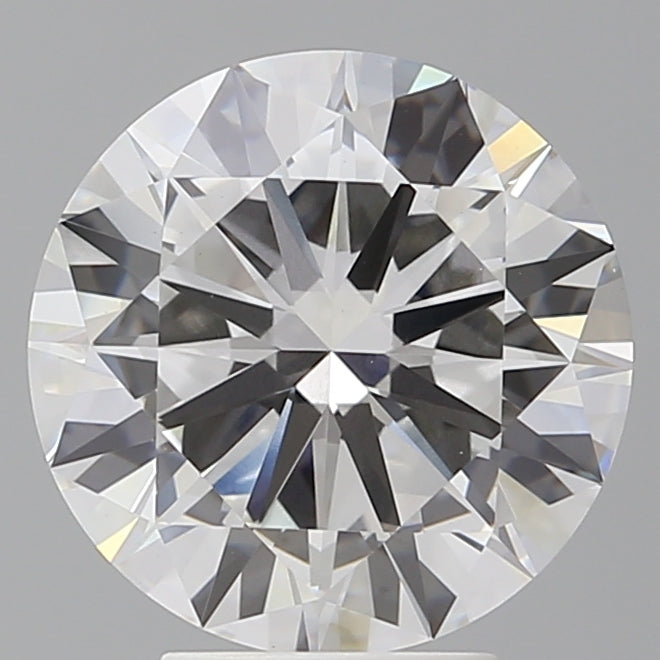 4.50 Carat Round Shaped, Excellent Cut, F Color, VVS2 Clarity, IGI Certified Lab Grown Diamond