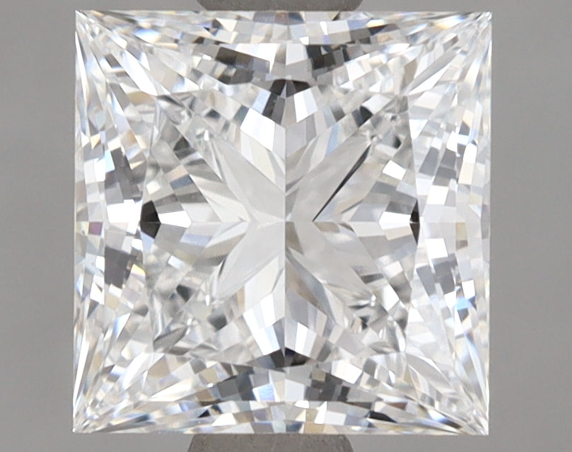 2.15 Carat Princess Shaped, Ideal Cut, E Color, IF Clarity, IGI Certified Lab Grown Diamond