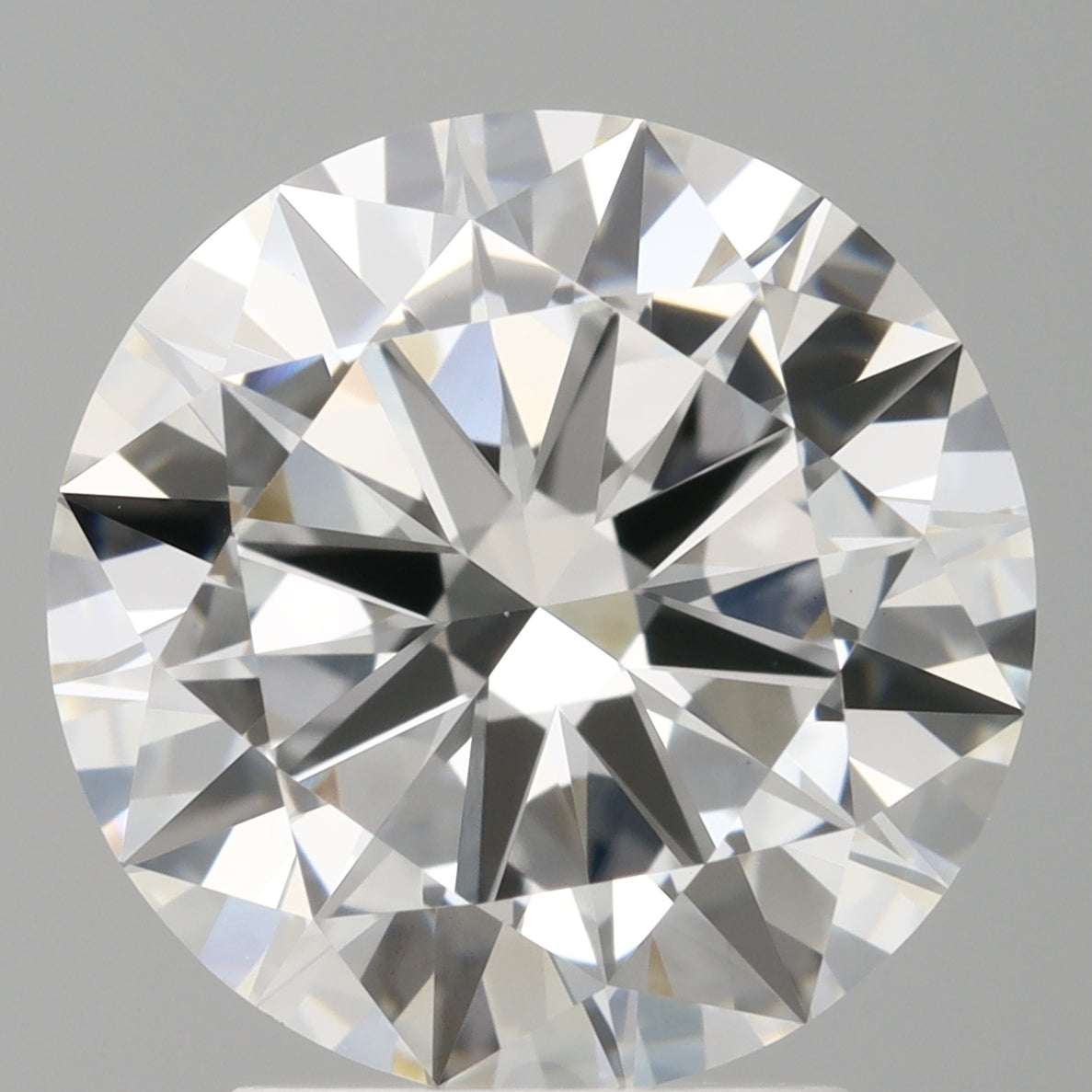 3.04 Carat Round Shaped, Excellent Cut, E Color, VVS2 Clarity, IGI Certified Lab Grown Diamond