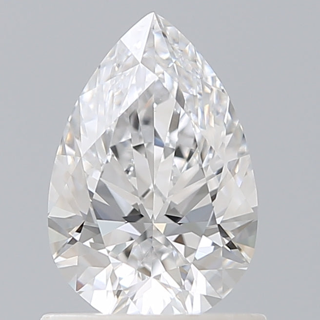 0.91 Carat Pear Shaped, Ideal Cut, D Color, VS1 Clarity, IGI Certified Lab Grown Diamond