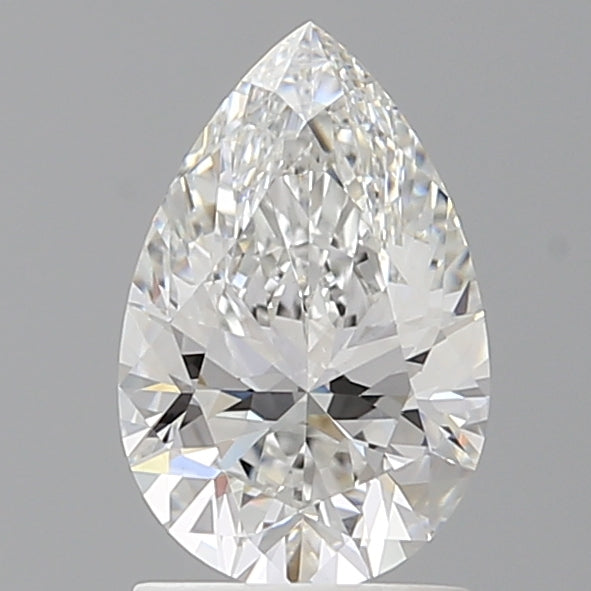 1.58 Carat Pear Shaped, Ideal Cut, E Color, VVS2 Clarity, IGI Certified Lab Grown Diamond