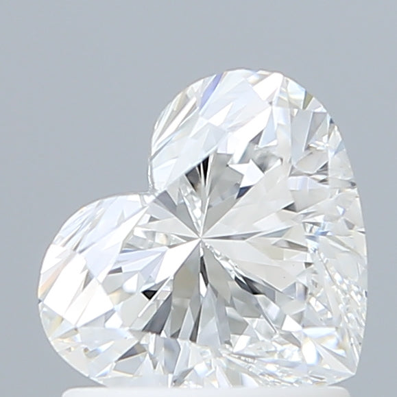 1.23 Carat Heart Shaped, Excellent Cut, D Color, VVS2 Clarity, IGI Certified Lab Grown Diamond