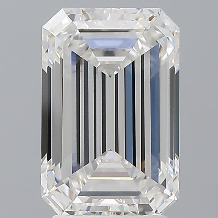 3.50 Carat Emerald Shaped, Excellent Cut, E Color, VVS2 Clarity, IGI Certified Lab Grown Diamond