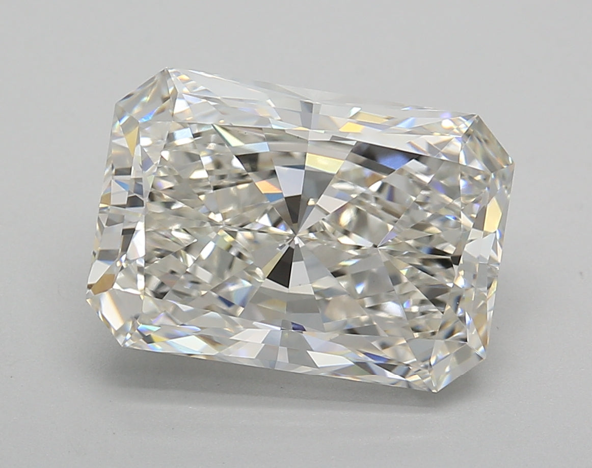 5.02 Carat Radiant Shaped, Excellent Cut, G Color, VVS2 Clarity, IGI Certified Lab Grown Diamond