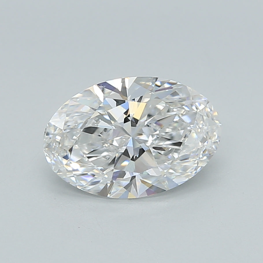 1.52 Carat Oval Shaped, Ideal Cut, D Color, VVS2 Clarity, IGI Certified Lab Grown Diamond