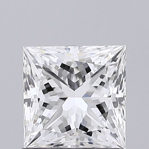 1.00 Carat Princess Shaped, Ideal Cut, E Color, VS1 Clarity, IGI Certified Lab Grown Diamond