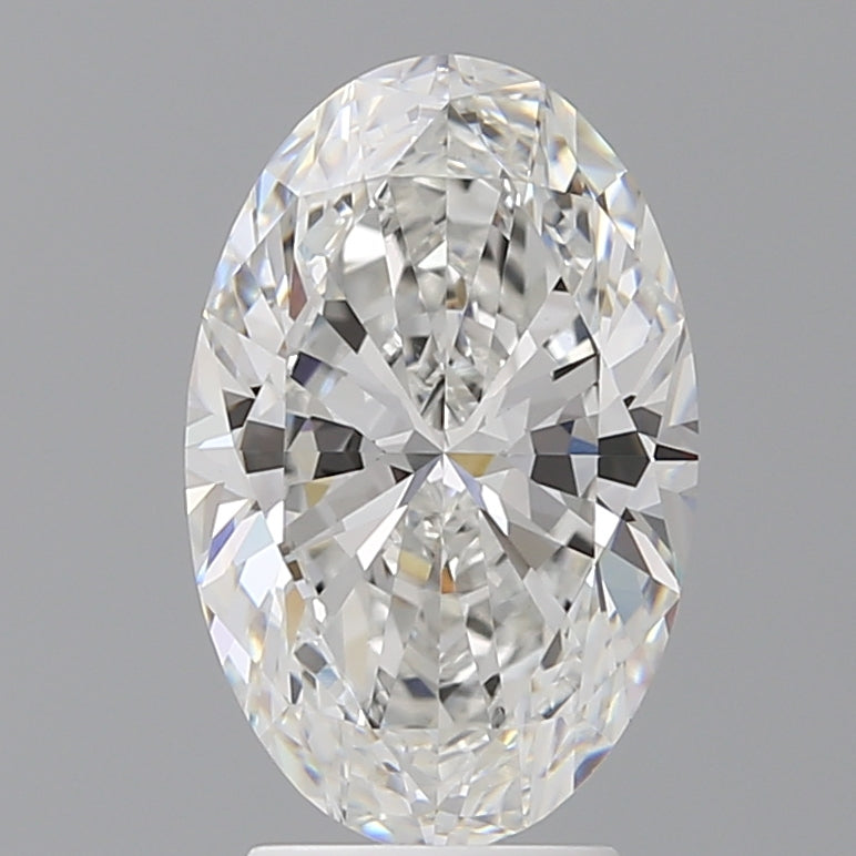 3.55 Carat Oval Shaped, Ideal Cut, F Color, VVS2 Clarity, IGI Certified Lab Grown Diamond