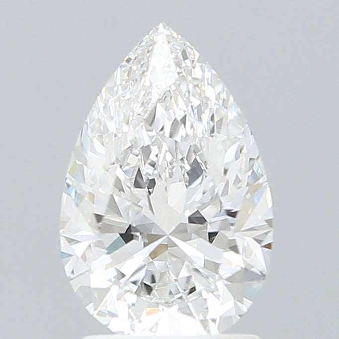 2.04 Carat Pear Shaped, Excellent Cut, E Color, VVS2 Clarity, IGI Certified Lab Grown Diamond