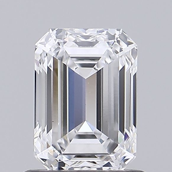1.00 Carat Emerald Shaped, Ideal Cut, D Color, VS2 Clarity, IGI Certified Lab Grown Diamond