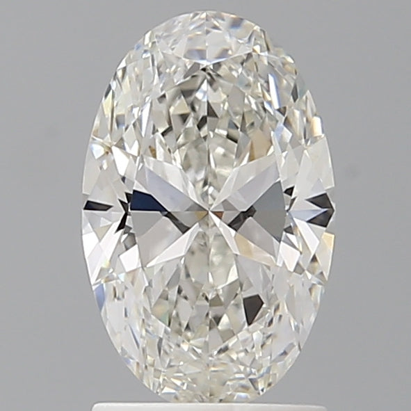 1.57 Carat Oval Shaped, Ideal Cut, F Color, VVS2 Clarity, IGI Certified Lab Grown Diamond