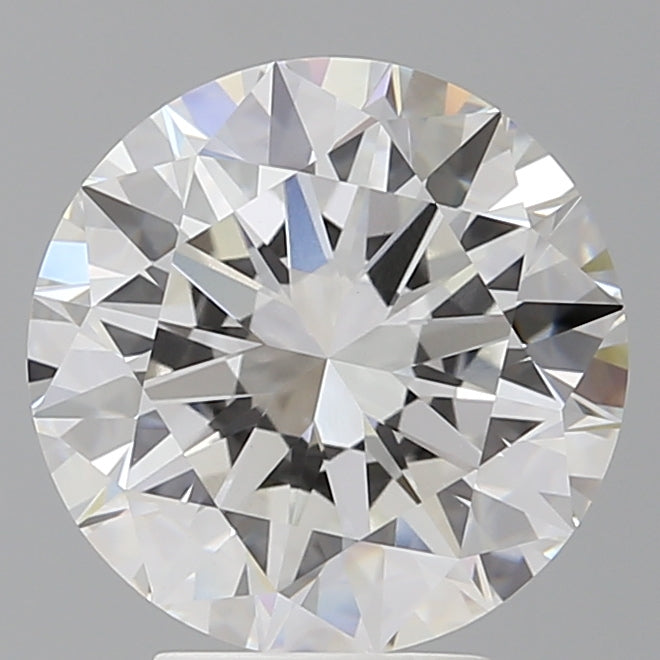 4.53 Carat Round Shaped, Excellent Cut, F Color, VVS2 Clarity, IGI Certified Lab Grown Diamond