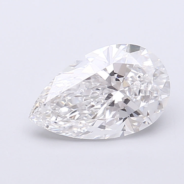 1.58 Carat Pear Shaped, Very Good Cut, D Color, VVS2 Clarity, IGI Certified Lab Grown Diamond