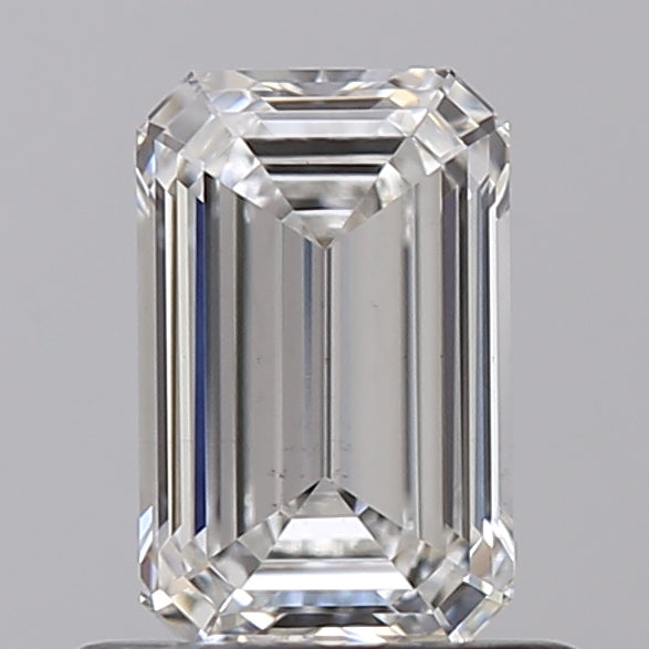 0.73 Carat Emerald Shaped, Ideal Cut, G Color, VS2 Clarity, IGI Certified Lab Grown Diamond