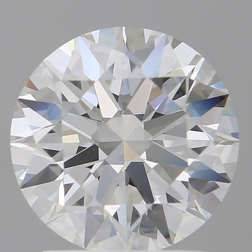 2.08 Carat Round Shaped, Ideal Cut, D Color, VS2 Clarity, IGI Certified Lab Grown Diamond