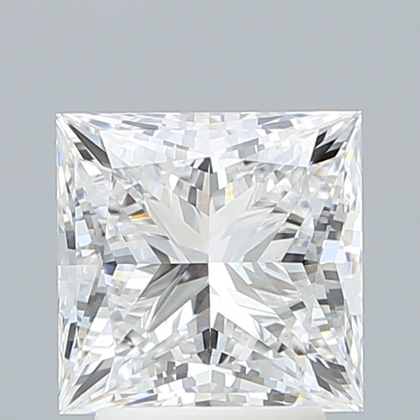 3.06 Carat Princess Shaped, Ideal Cut, E Color, VS1 Clarity, IGI Certified Lab Grown Diamond