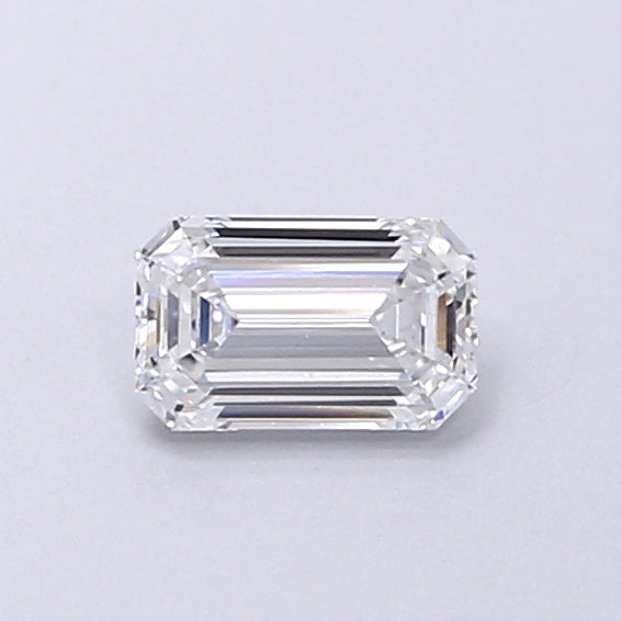 0.48 Carat Emerald Shaped, Very Good Cut, D Color, VVS1 Clarity, IGI Certified Lab Grown Diamond