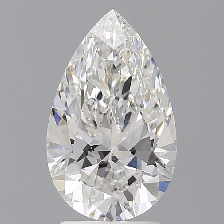 2.58 Carat Pear Shaped, Ideal Cut, E Color, VS1 Clarity, IGI Certified Lab Grown Diamond