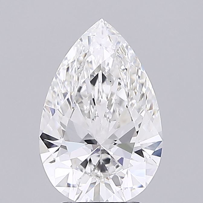 3.04 Carat Pear Shaped, Ideal Cut, E Color, VS1 Clarity, IGI Certified Lab Grown Diamond
