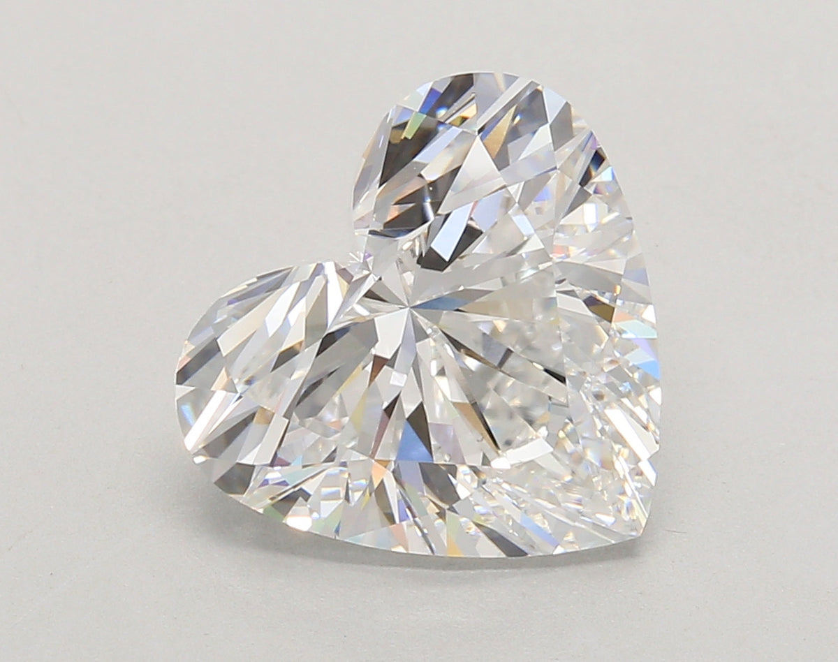 5.08 Carat Heart Shaped, Ideal Cut, D Color, VS1 Clarity, IGI Certified Lab Grown Diamond