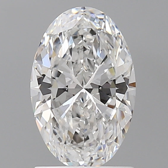 1.50 Carat Oval Shaped, Ideal Cut, D Color, VVS2 Clarity, IGI Certified Lab Grown Diamond