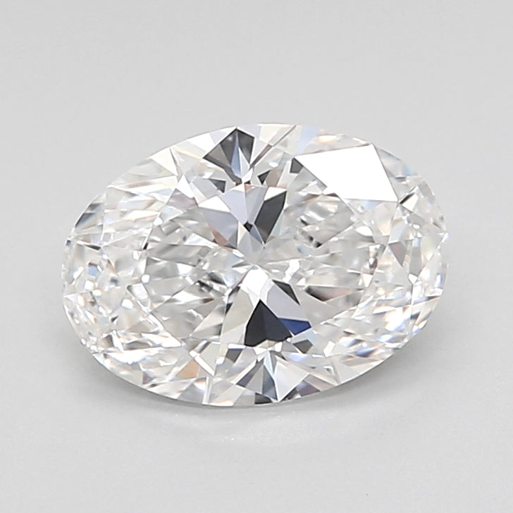 1.50 Carat Oval Shaped, Ideal Cut, D Color, VVS2 Clarity, IGI Certified Lab Grown Diamond