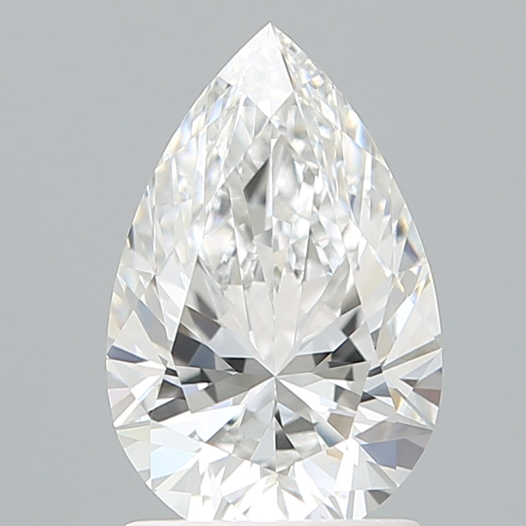 1.60 Carat Pear Shaped, Ideal Cut, E Color, VVS2 Clarity, IGI Certified Lab Grown Diamond