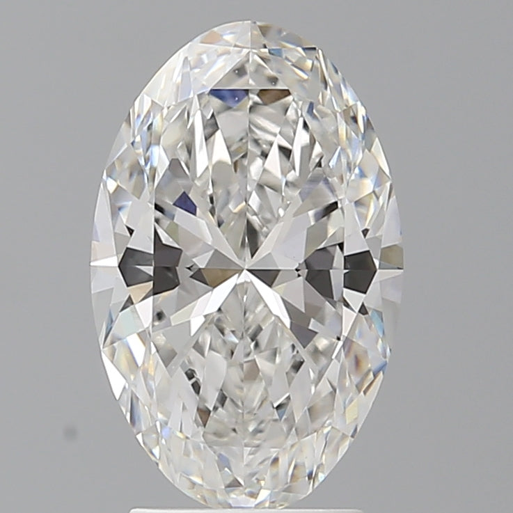3.08 Carat Oval Shaped, Ideal Cut, F Color, VVS2 Clarity, IGI Certified Lab Grown Diamond