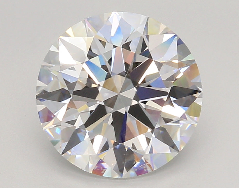4.07 Carat Round Shaped, Ideal Cut, E Color, VVS1 Clarity, IGI Certified Lab Grown Diamond