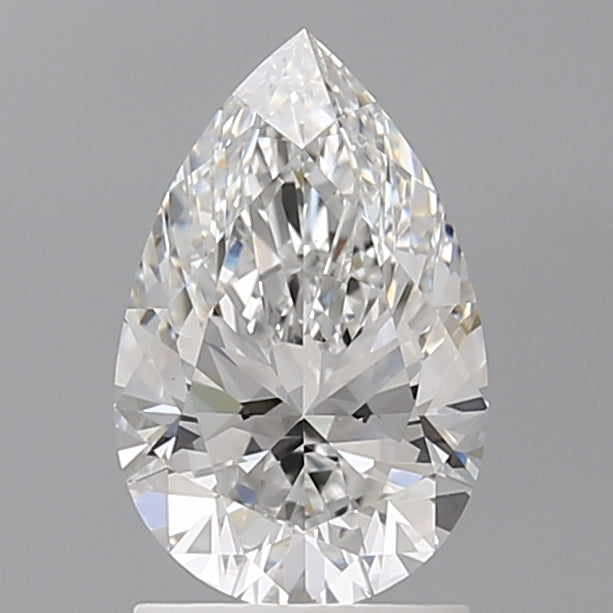 1.59 Carat Pear Shaped, Ideal Cut, E Color, VVS2 Clarity, IGI Certified Lab Grown Diamond