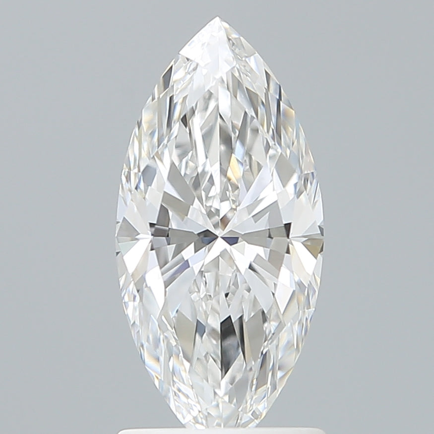 1.58 Carat Marquise Shaped, Ideal Cut, E Color, VVS2 Clarity, IGI Certified Lab Grown Diamond