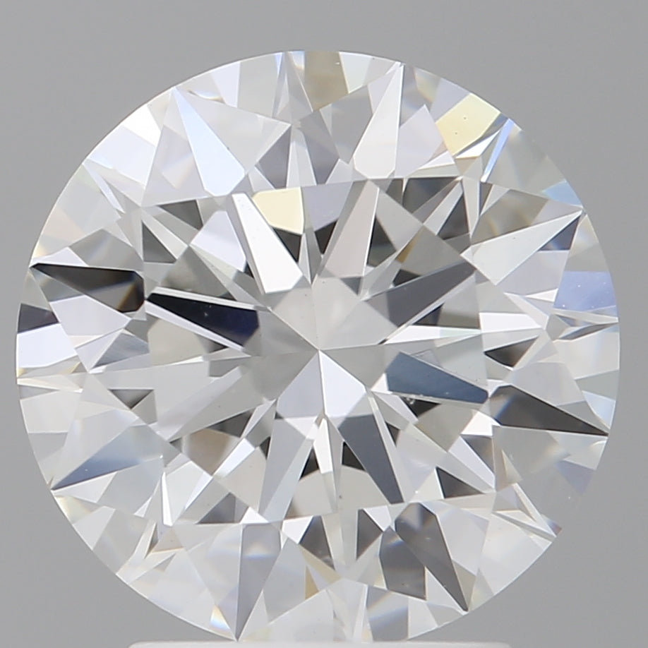 3.03 Carat Round Shaped, Ideal Cut, E Color, VVS2 Clarity, IGI Certified Lab Grown Diamond