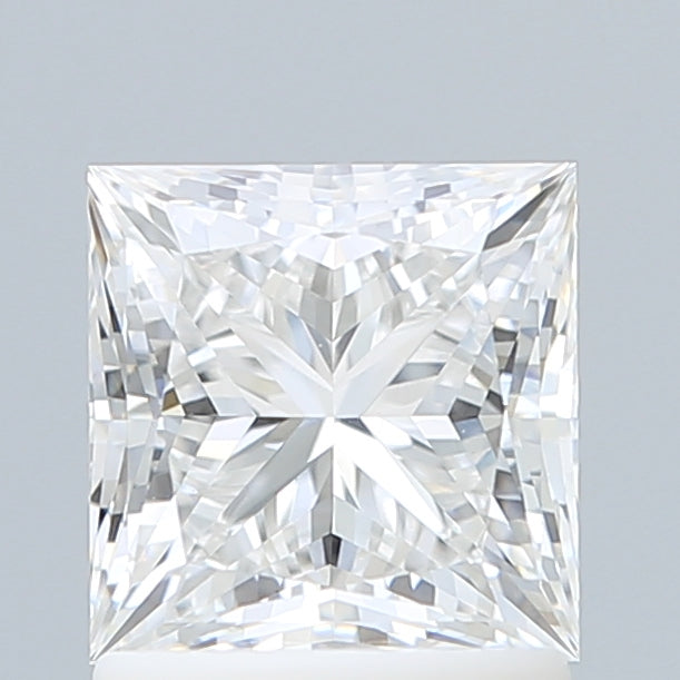 1.55 Carat Princess Shaped, Ideal Cut, E Color, VVS2 Clarity, IGI Certified Lab Grown Diamond