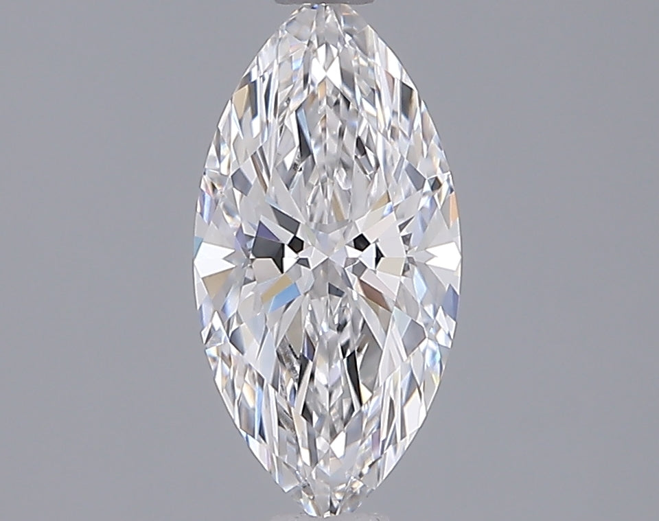 1.29 Carat Marquise Shaped, Ideal Cut, D Color, VVS2 Clarity, IGI Certified Lab Grown Diamond