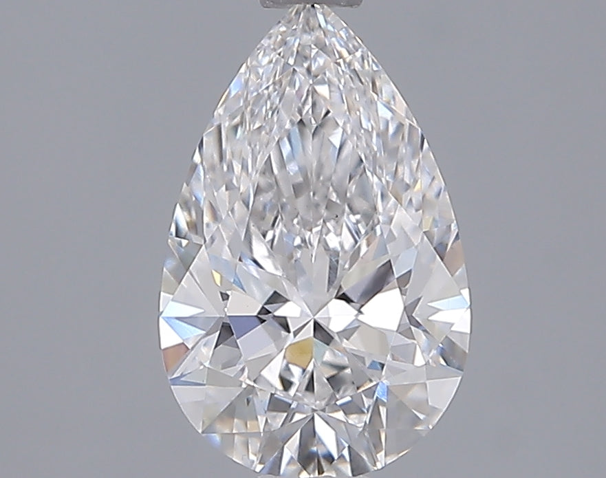 1.54 Carat Pear Shaped, Ideal Cut, D Color, VS1 Clarity, IGI Certified Lab Grown Diamond