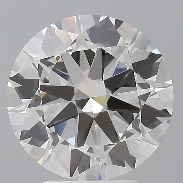 4.04 Carat Round Shaped, Excellent Cut, F Color, VVS2 Clarity, IGI Certified Lab Grown Diamond