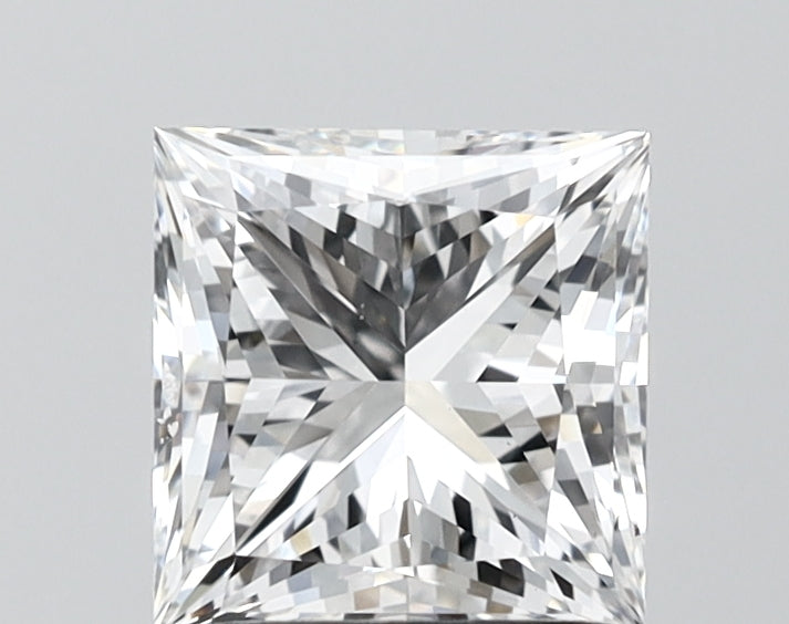 1.94 Carat Princess Shaped, Excellent Cut, E Color, VS1 Clarity, IGI Certified Lab Grown Diamond
