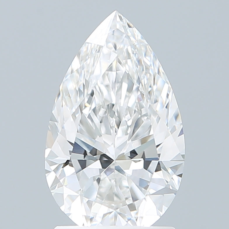 1.84 Carat Pear Shaped, Ideal Cut, E Color, VVS2 Clarity, IGI Certified Lab Grown Diamond