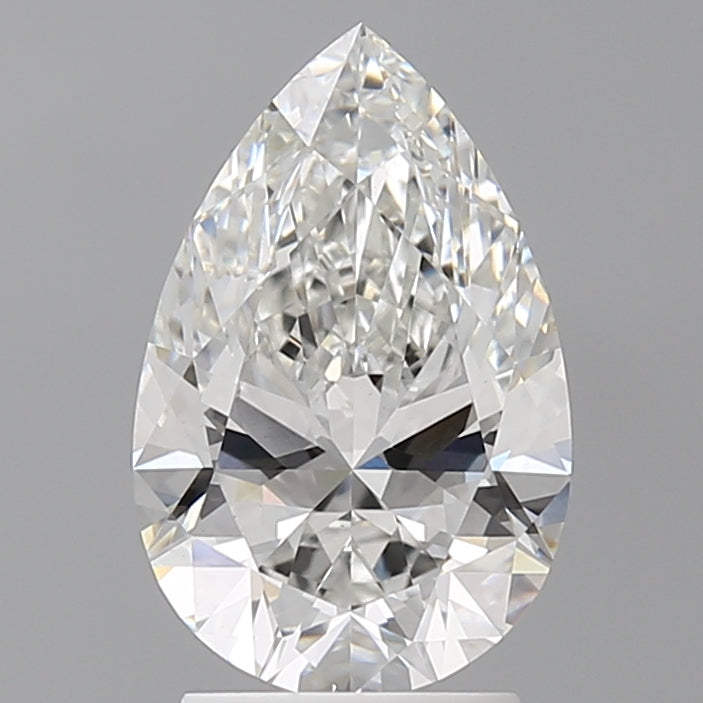2.59 Carat Pear Shaped, Ideal Cut, F Color, VS1 Clarity, IGI Certified Lab Grown Diamond
