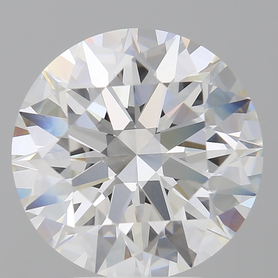 5.01 Carat Round Shaped, Ideal Cut, F Color, VS1 Clarity, IGI Certified Lab Grown Diamond