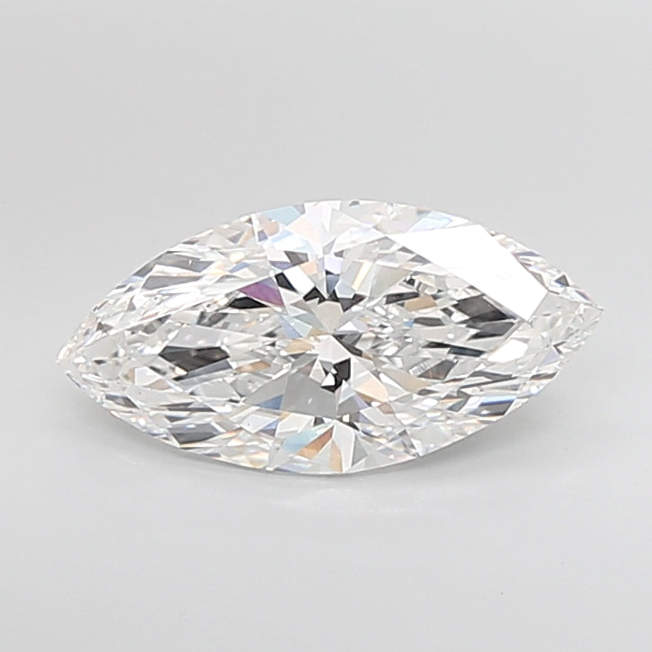 4.08 Carat Marquise Shaped, Ideal Cut, E Color, VVS2 Clarity, IGI Certified Lab Grown Diamond