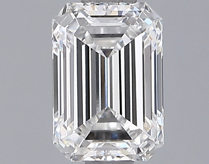 1.35 Carat Emerald Shaped, Ideal Cut, F Color, VVS1 Clarity, IGI Certified Lab Grown Diamond